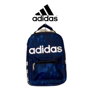 NWT Adidas Insulated Santiago Lunch bag black and blue camo print.